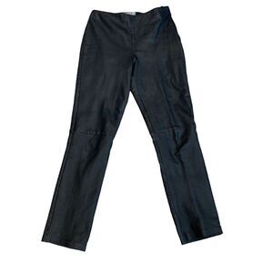 MARGARET Godfrey black leather pants Sz 6